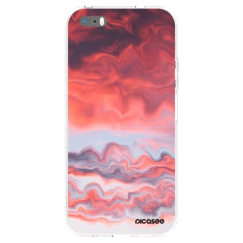 Picasee silikonový průhledný obal pro Apple iPhone 5/5S/SE - Sunset