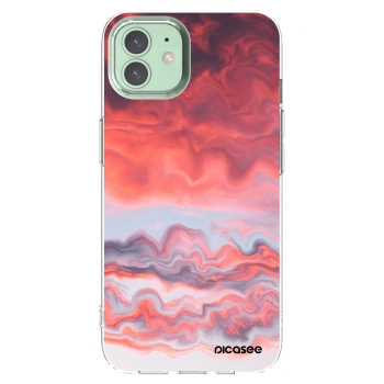 Picasee silikonový průhledný obal pro Apple iPhone 12 Pro - Sunset