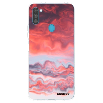Picasee silikonový průhledný obal pro Samsung Galaxy M11 - Sunset