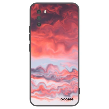 Picasee silikonový černý obal pro Xiaomi Poco M3 - Sunset