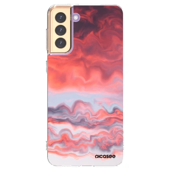 Picasee silikonový průhledný obal pro Samsung Galaxy S21+ 5G G996F - Sunset