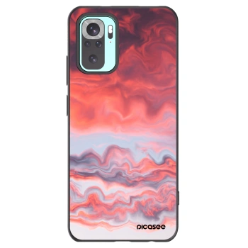 Picasee silikonový černý obal pro Xiaomi Redmi Note 10 Pro - Sunset