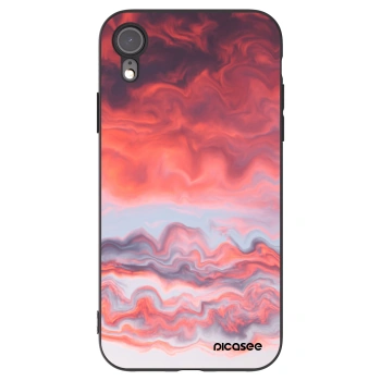 Picasee silikonový černý obal pro Apple iPhone XR - Sunset