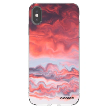 Picasee silikonový průhledný obal pro Apple iPhone XS Max - Sunset