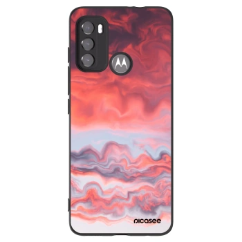 Picasee silikonový černý obal pro Motorola Moto G60 - Sunset