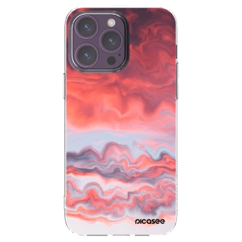 Picasee silikonový průhledný obal pro Apple iPhone 14 Pro Max - Sunset