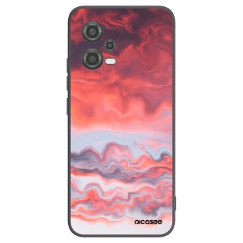 Picasee silikonový černý obal pro Xiaomi Poco X5 - Sunset