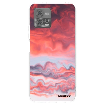 Picasee silikonový průhledný obal pro Motorola Moto G72 - Sunset