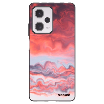 Picasee silikonový černý obal pro Xiaomi Redmi Note 12 Pro+ 5G - Sunset
