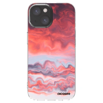 Picasee silikonový průhledný obal pro Apple iPhone 15 - Sunset