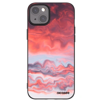 Picasee silikonový černý obal pro Apple iPhone 15 Plus - Sunset