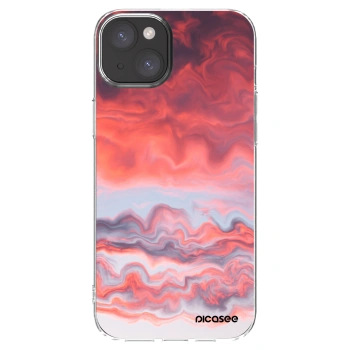 Picasee silikonový průhledný obal pro Apple iPhone 15 Plus - Sunset