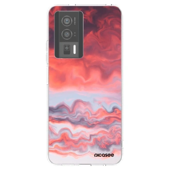 Picasee silikonový průhledný obal pro Xiaomi Poco F5 Pro 5G - Sunset