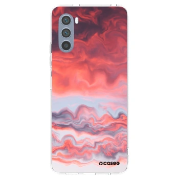 Picasee silikonový průhledný obal pro Motorola Moto G62 - Sunset