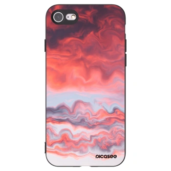 Picasee silikonový černý obal pro Apple iPhone 7 - Sunset