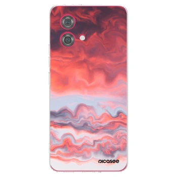 Picasee silikonový průhledný obal pro Motorola Moto G84 5G - Sunset