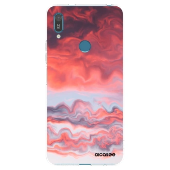 Picasee silikonový průhledný obal pro Huawei Y7 2019 - Sunset
