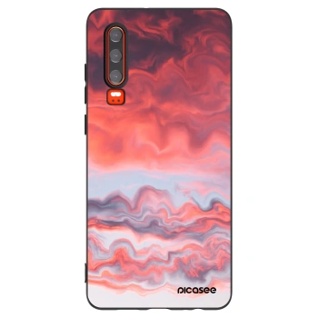 Picasee silikonový černý obal pro Huawei P30 - Sunset