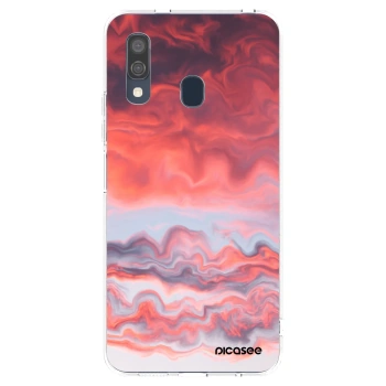 Picasee silikonový průhledný obal pro Samsung Galaxy A40 A405F - Sunset
