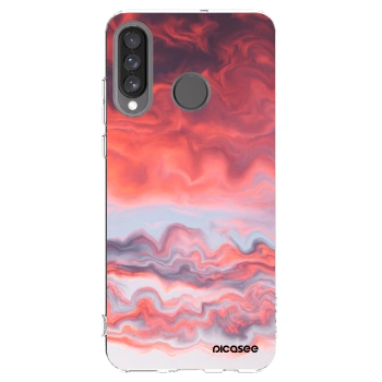 Picasee silikonový průhledný obal pro Huawei P30 Lite - Sunset