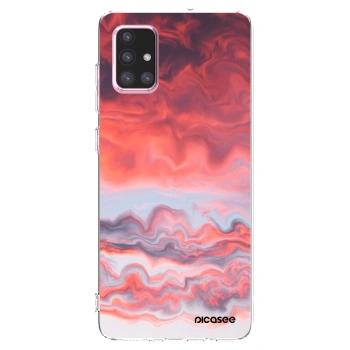 Picasee silikonový průhledný obal pro Samsung Galaxy A71 A715F - Sunset