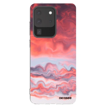 Picasee silikonový průhledný obal pro Samsung Galaxy S20 Ultra 5G G988F - Sunset