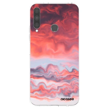 Picasee silikonový průhledný obal pro Huawei P40 Lite E - Sunset