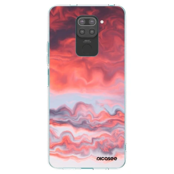 Picasee silikonový černý obal pro Xiaomi Redmi Note 9 - Sunset