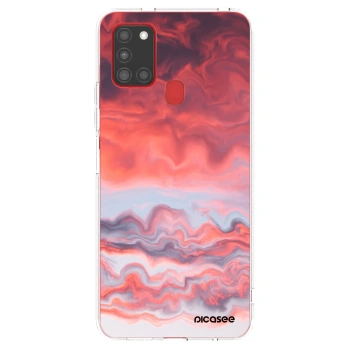 Picasee silikonový průhledný obal pro Samsung Galaxy A21s - Sunset