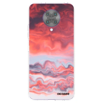 Picasee silikonový průhledný obal pro Xiaomi Poco F2 Pro - Sunset