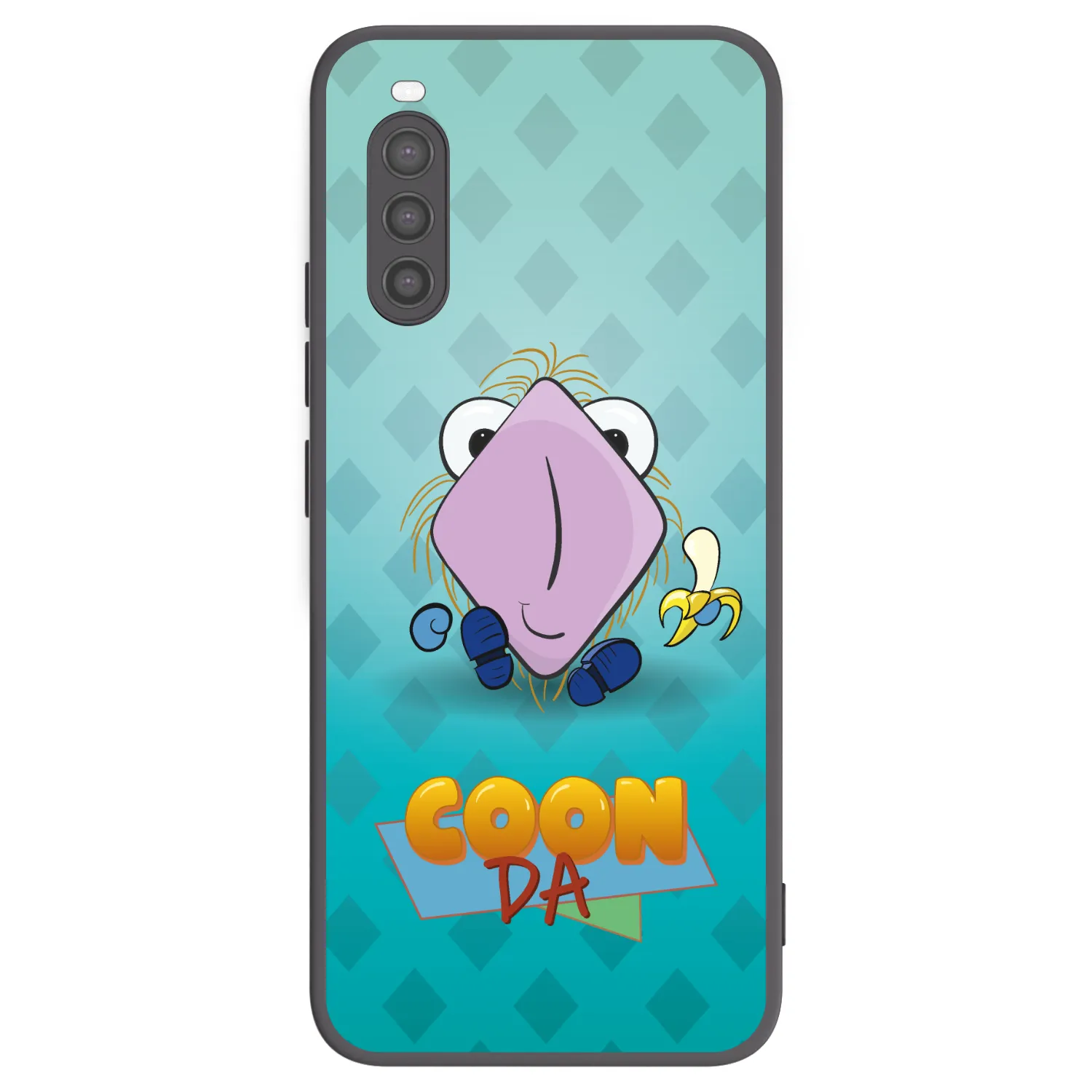 Picasee silikonový černý obal pro Sony Xperia 10 II - COONDA chlupatka světlá