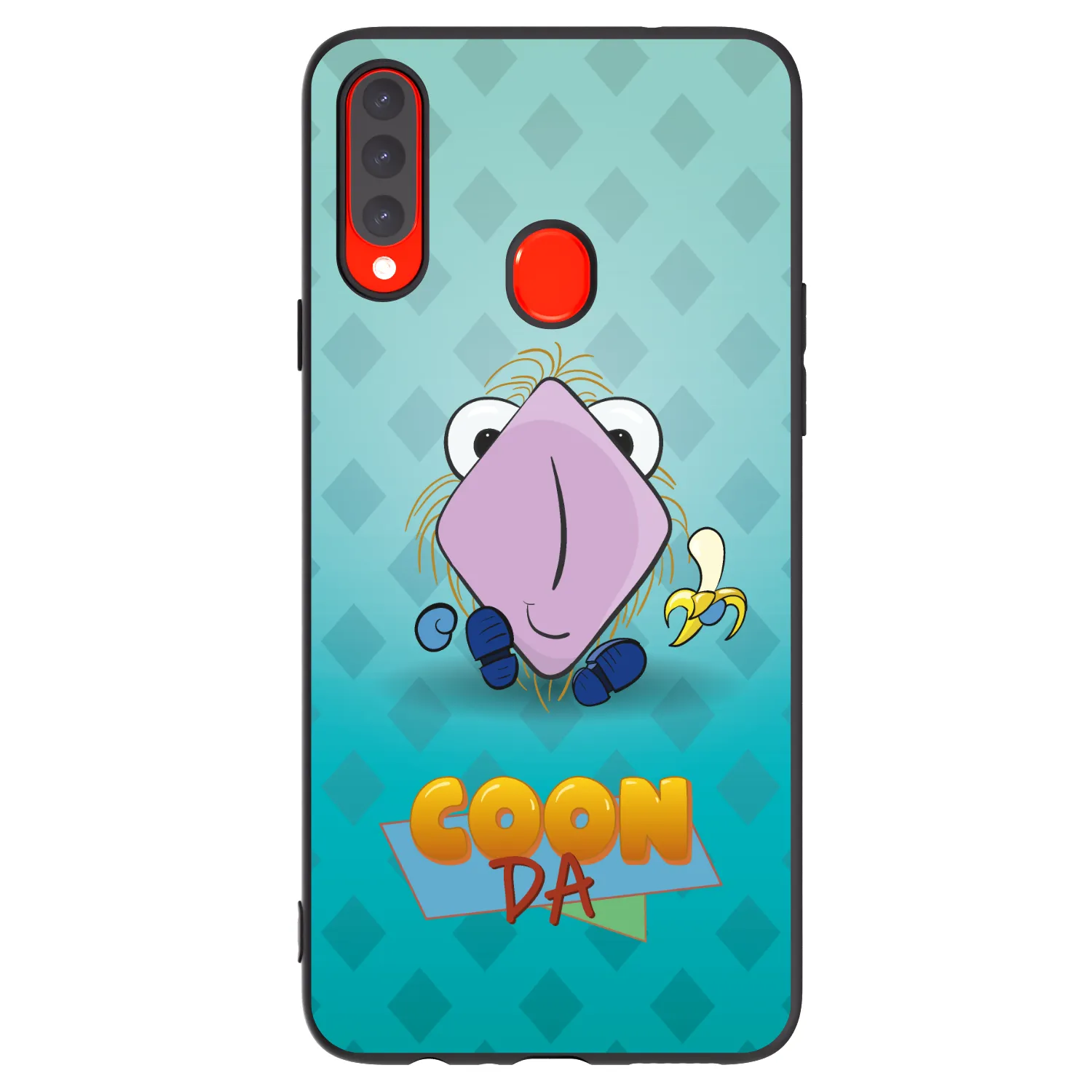 Picasee silikonový černý obal pro Samsung Galaxy A20s - COONDA chlupatka světlá