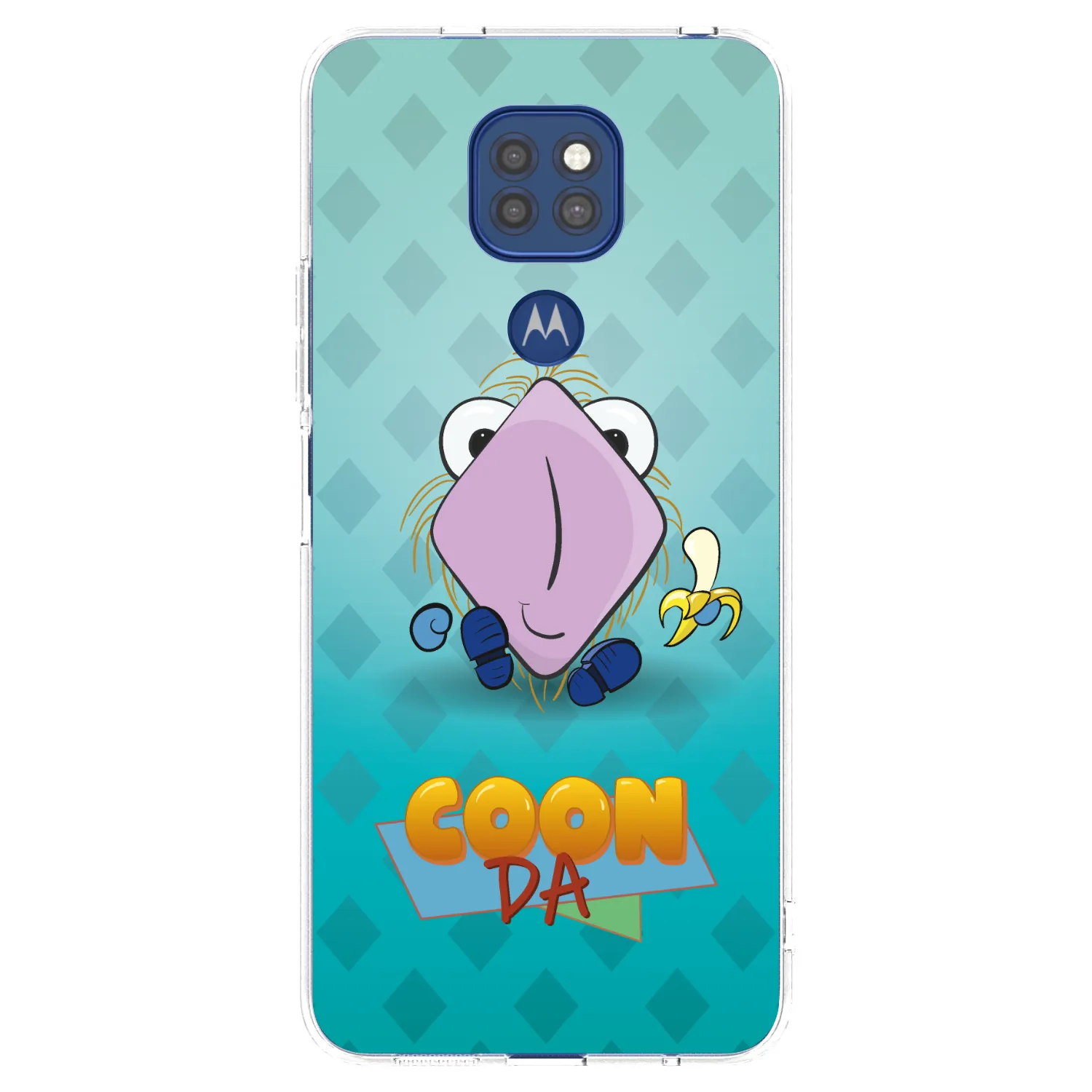 Picasee silikonový průhledný obal pro Motorola Moto G9 Play - COONDA chlupatka světlá