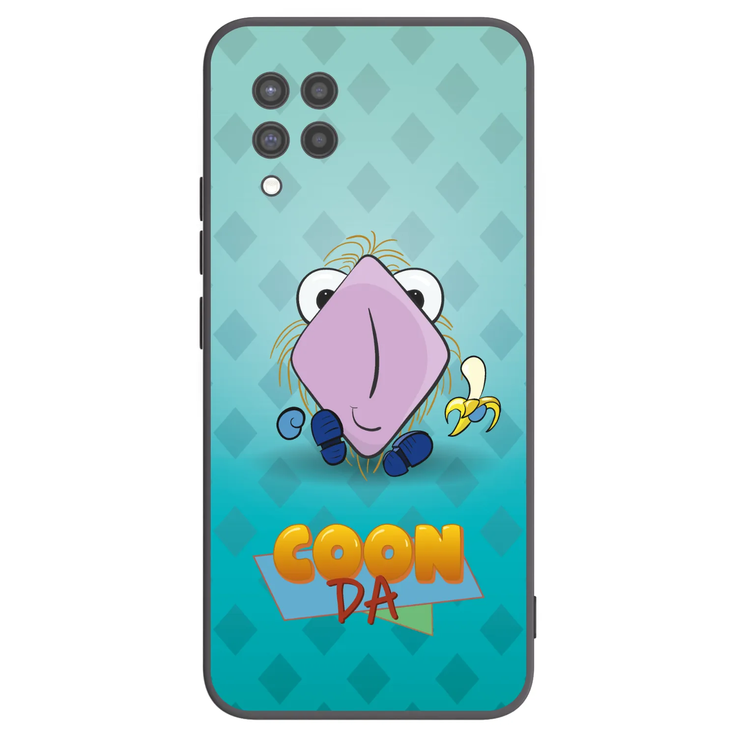 Picasee silikonový černý obal pro Samsung Galaxy A42 A426B - COONDA chlupatka světlá