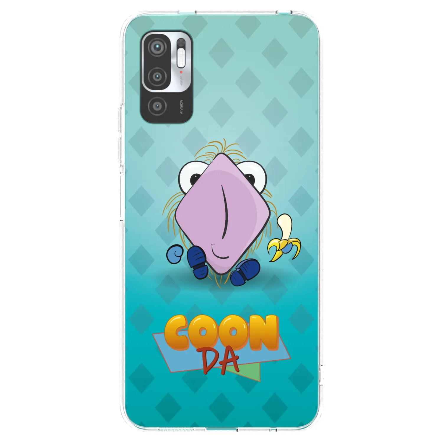 Picasee silikonový průhledný obal pro Xiaomi Redmi Note 10 5G - COONDA chlupatka světlá