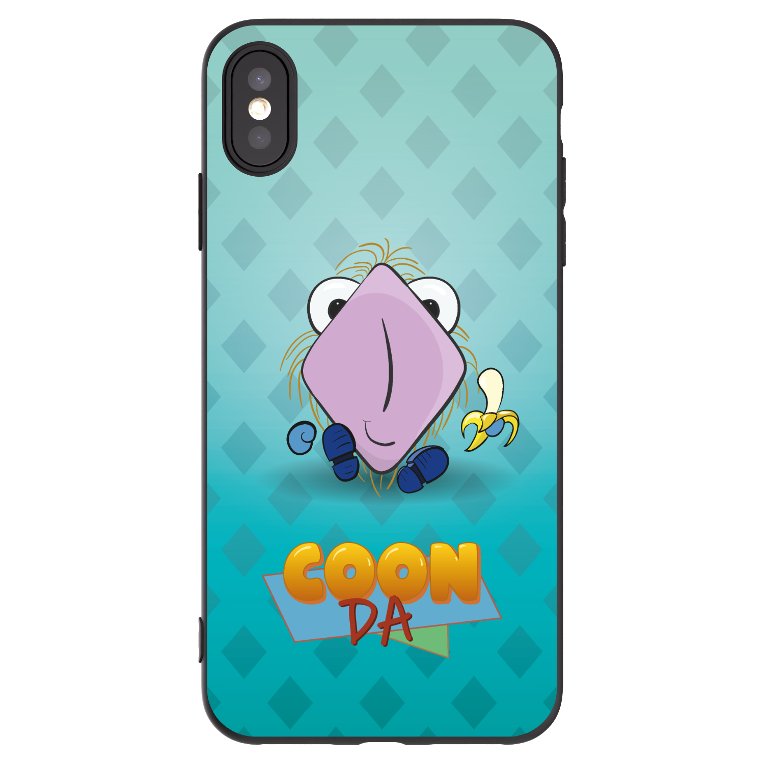 Picasee silikonový černý obal pro Apple iPhone XS Max - COONDA chlupatka světlá
