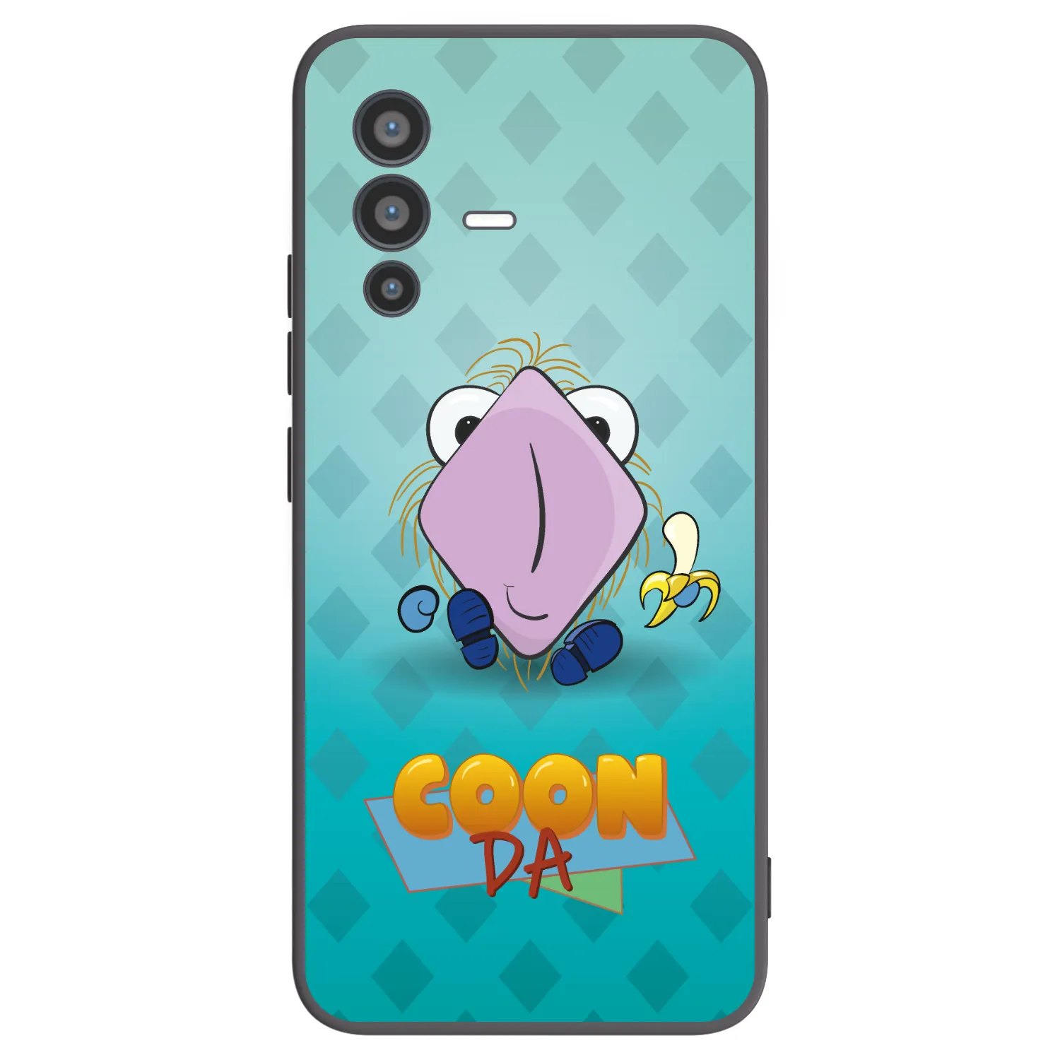 Picasee silikonový černý obal pro Vivo V23 5G - COONDA chlupatka světlá