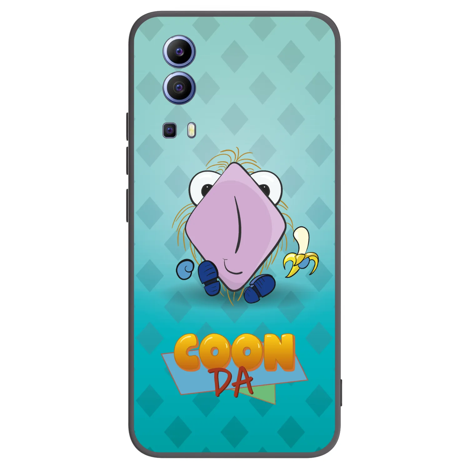 Picasee silikonový černý obal pro Vivo Y52 5G - COONDA chlupatka světlá