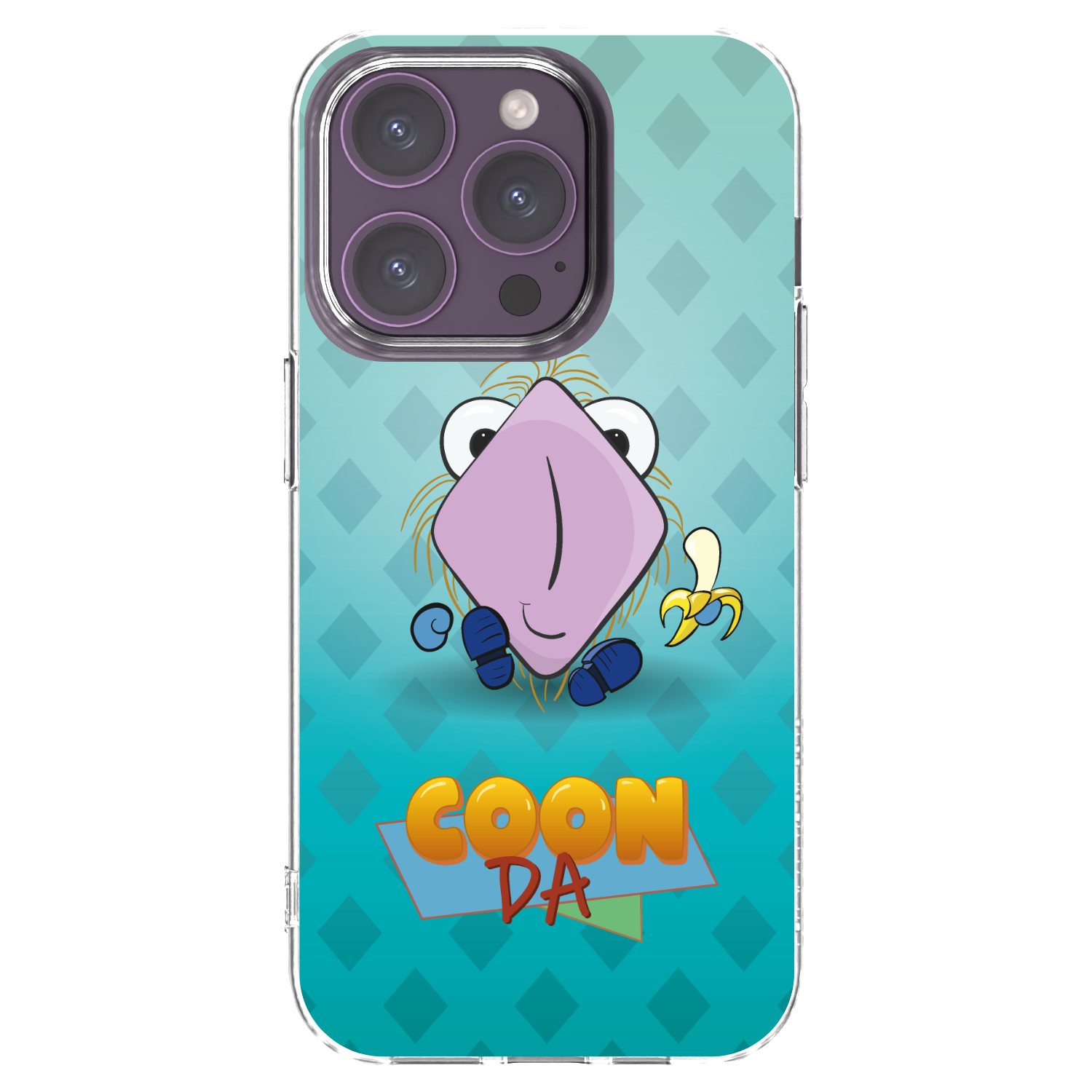 Picasee silikonový průhledný obal pro Apple iPhone 14 Pro - COONDA chlupatka světlá