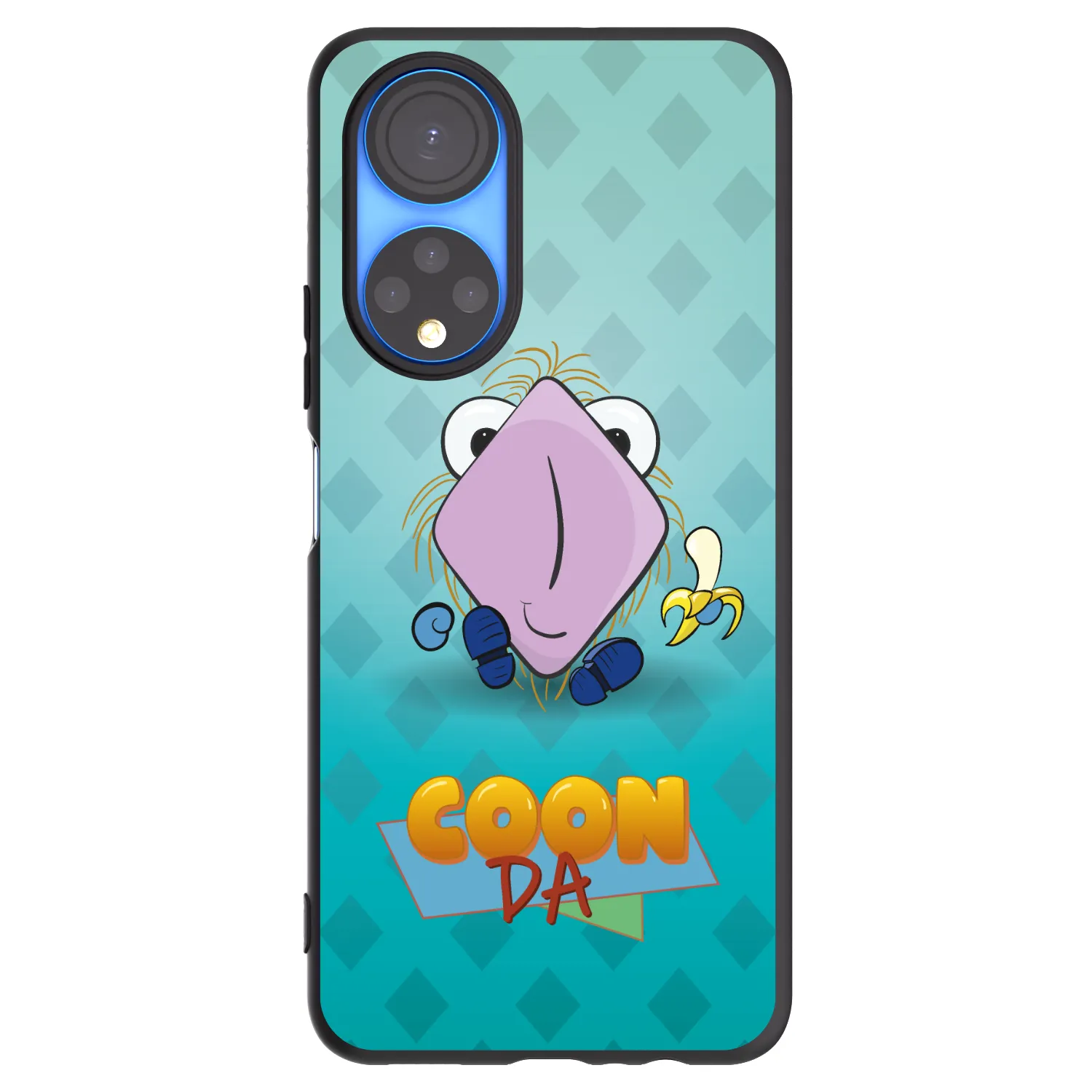 Picasee silikonový černý obal pro Honor X7 - COONDA chlupatka světlá