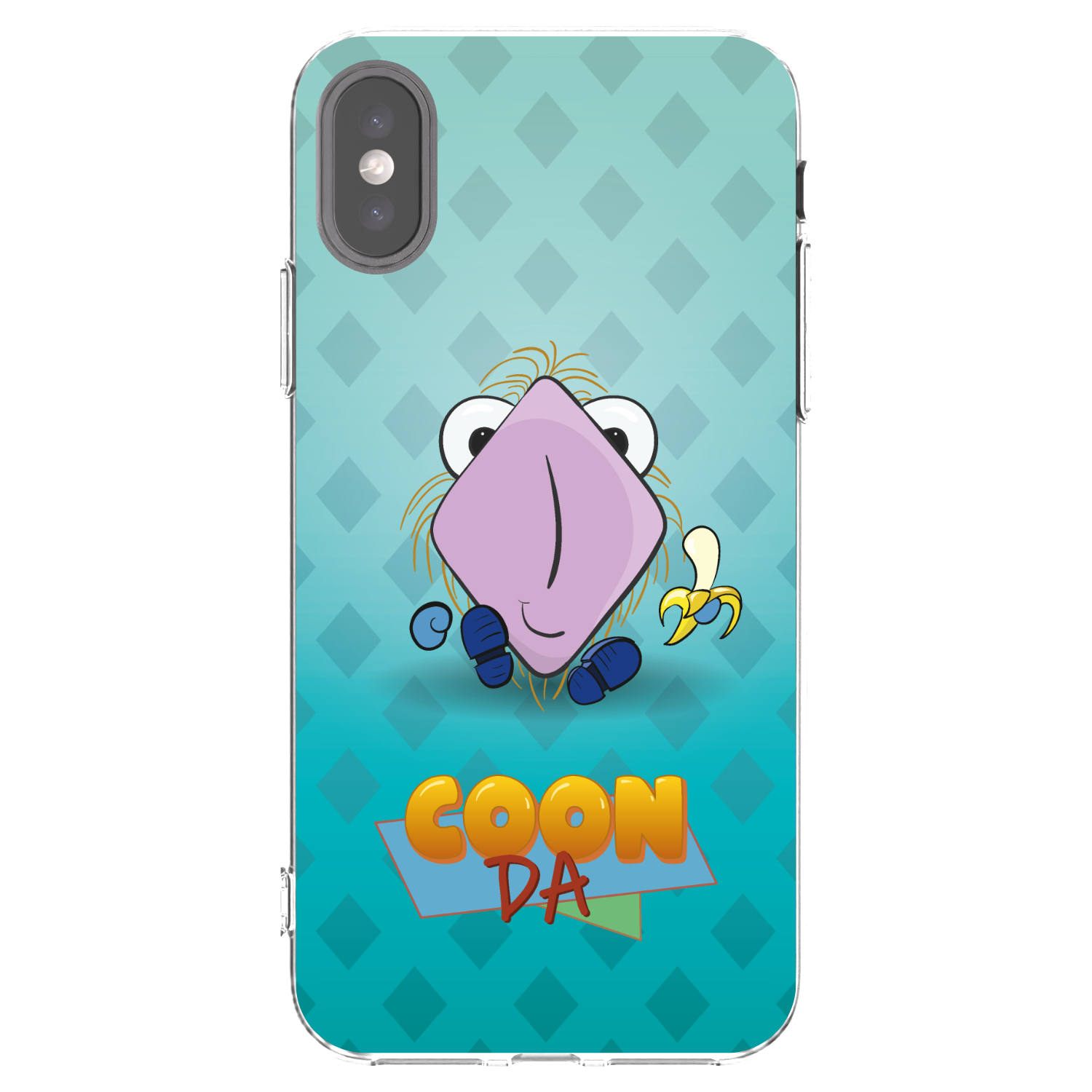 Picasee silikonový průhledný obal pro Apple iPhone X/XS - COONDA chlupatka světlá