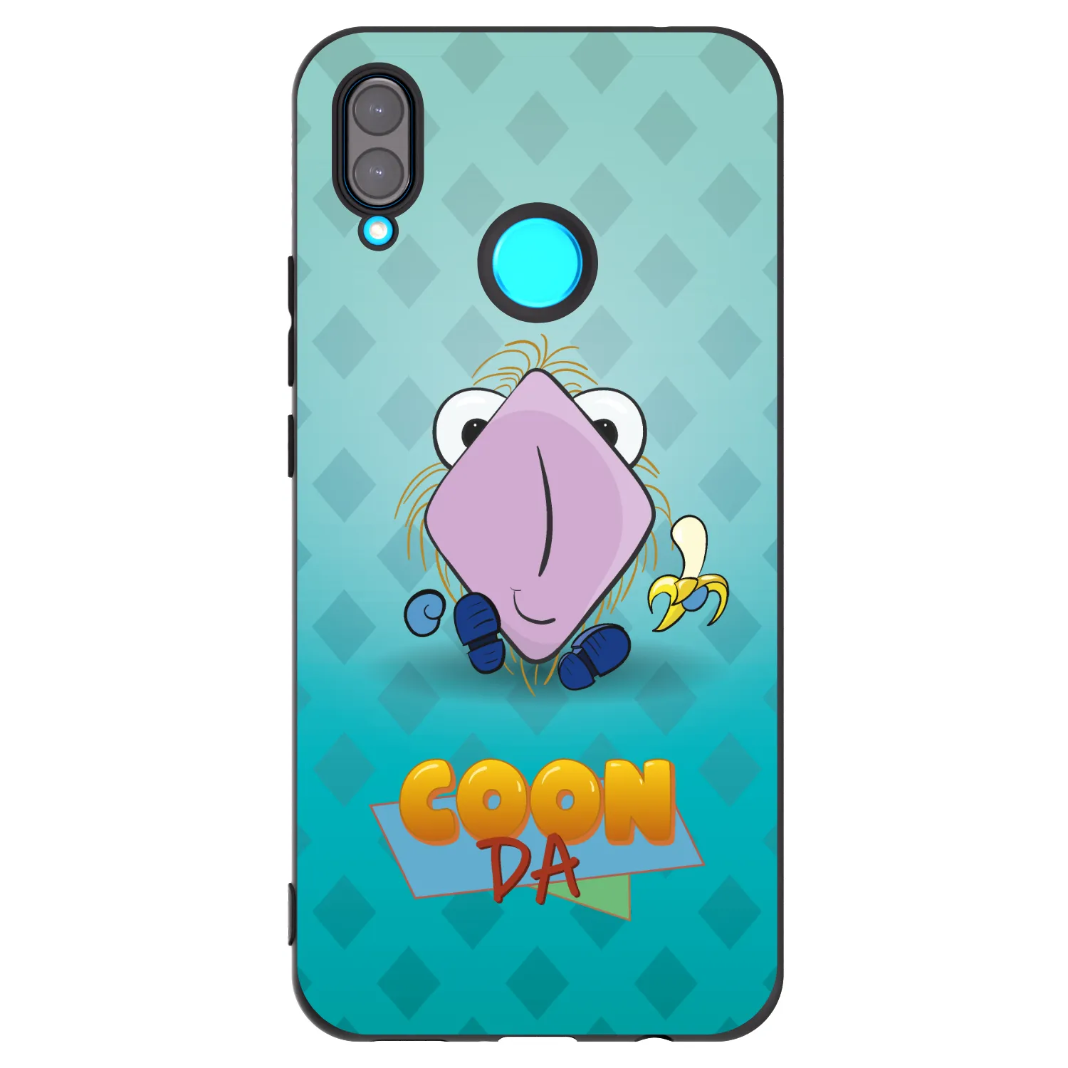 Picasee silikonový černý obal pro Huawei Nova 3i - COONDA chlupatka světlá