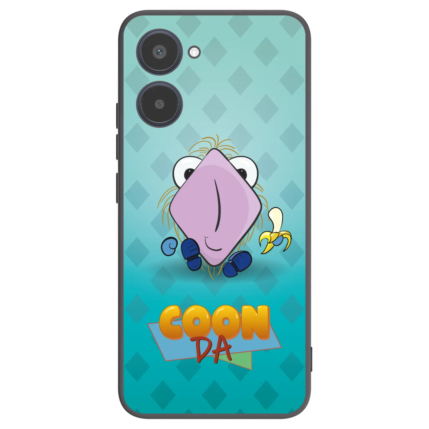 Picasee silikonový černý obal pro Realme 10 4G - COONDA chlupatka světlá