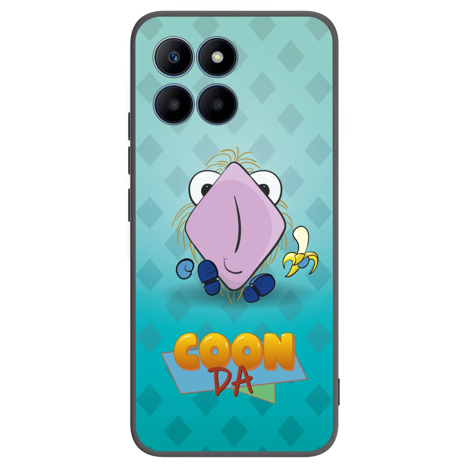 Picasee silikonový černý obal pro Honor 70 Lite - COONDA chlupatka světlá