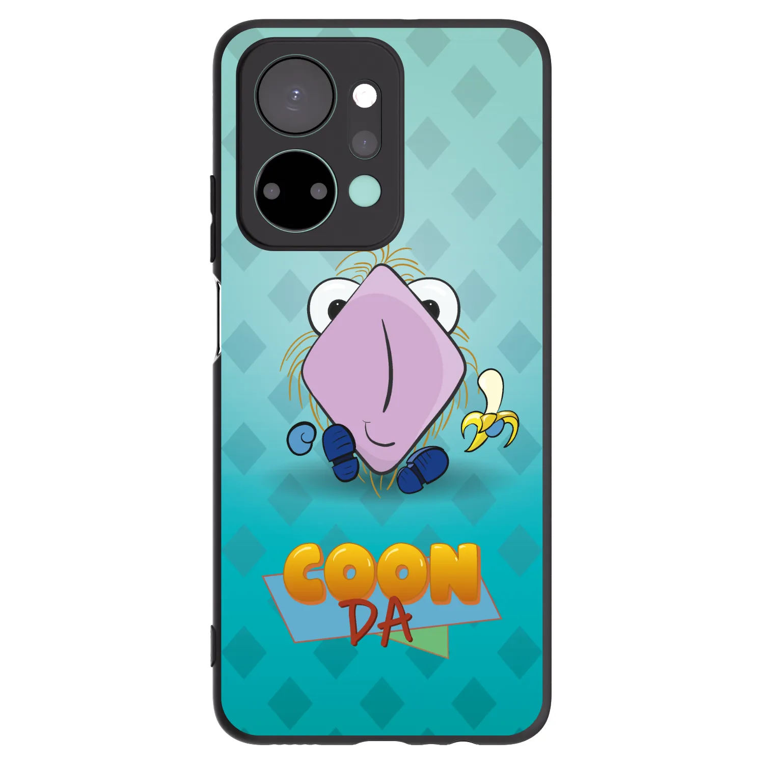 Picasee silikonový černý obal pro Honor X7a - COONDA chlupatka světlá