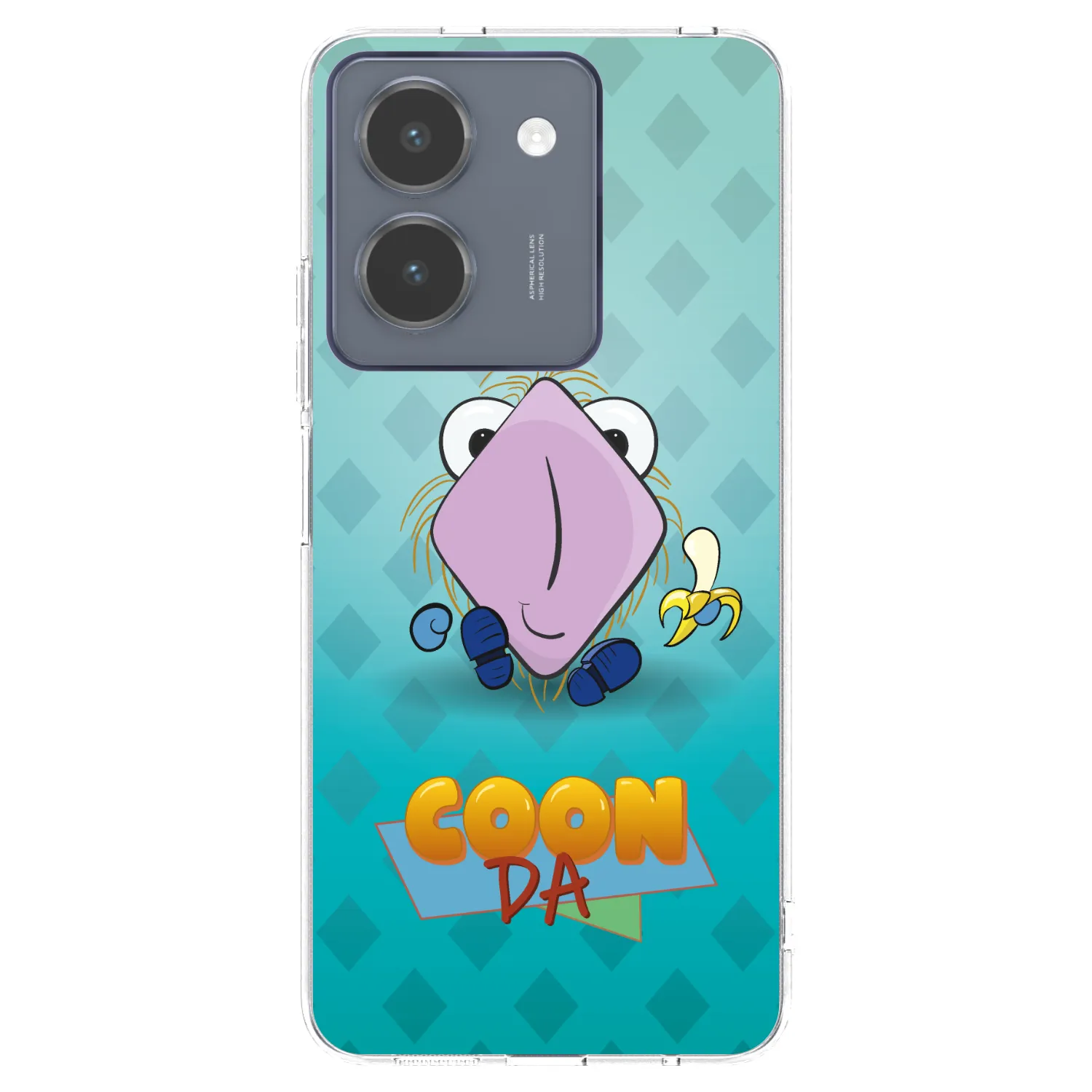 Picasee silikonový průhledný obal pro Vivo Y36 4G - COONDA chlupatka světlá