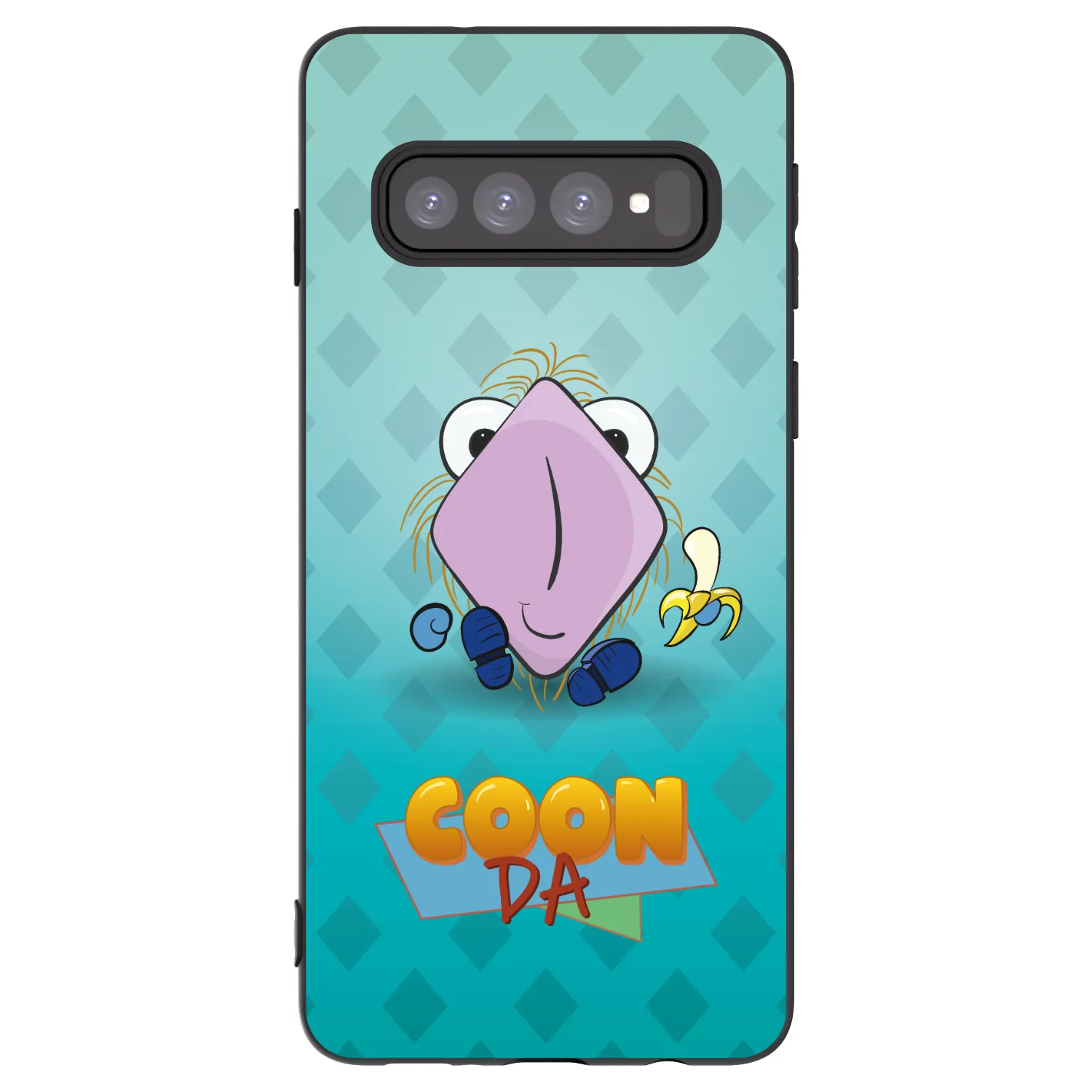 Picasee silikonový černý obal pro Samsung Galaxy S10 G973 - COONDA chlupatka světlá