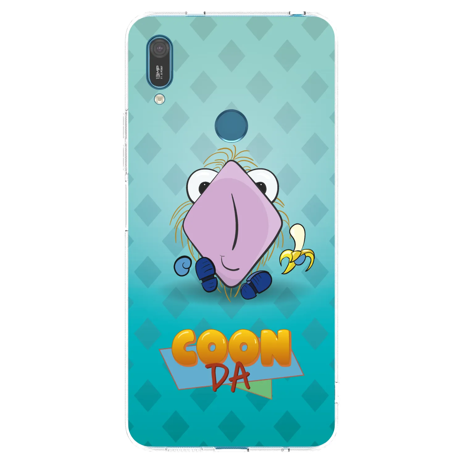 Picasee silikonový průhledný obal pro Huawei Y7 2019 - COONDA chlupatka světlá