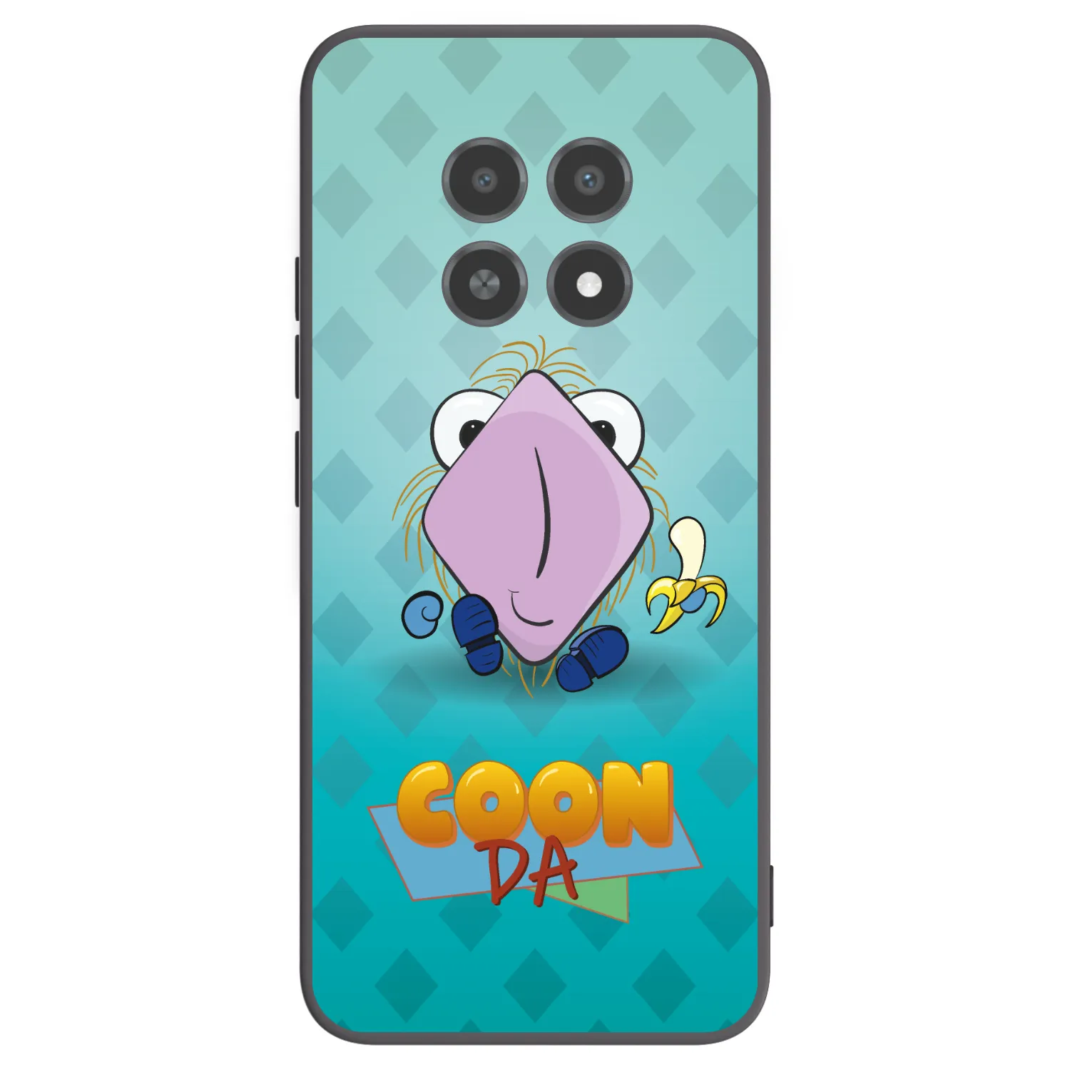 Picasee silikonový černý obal pro Realme 12X - COONDA chlupatka světlá