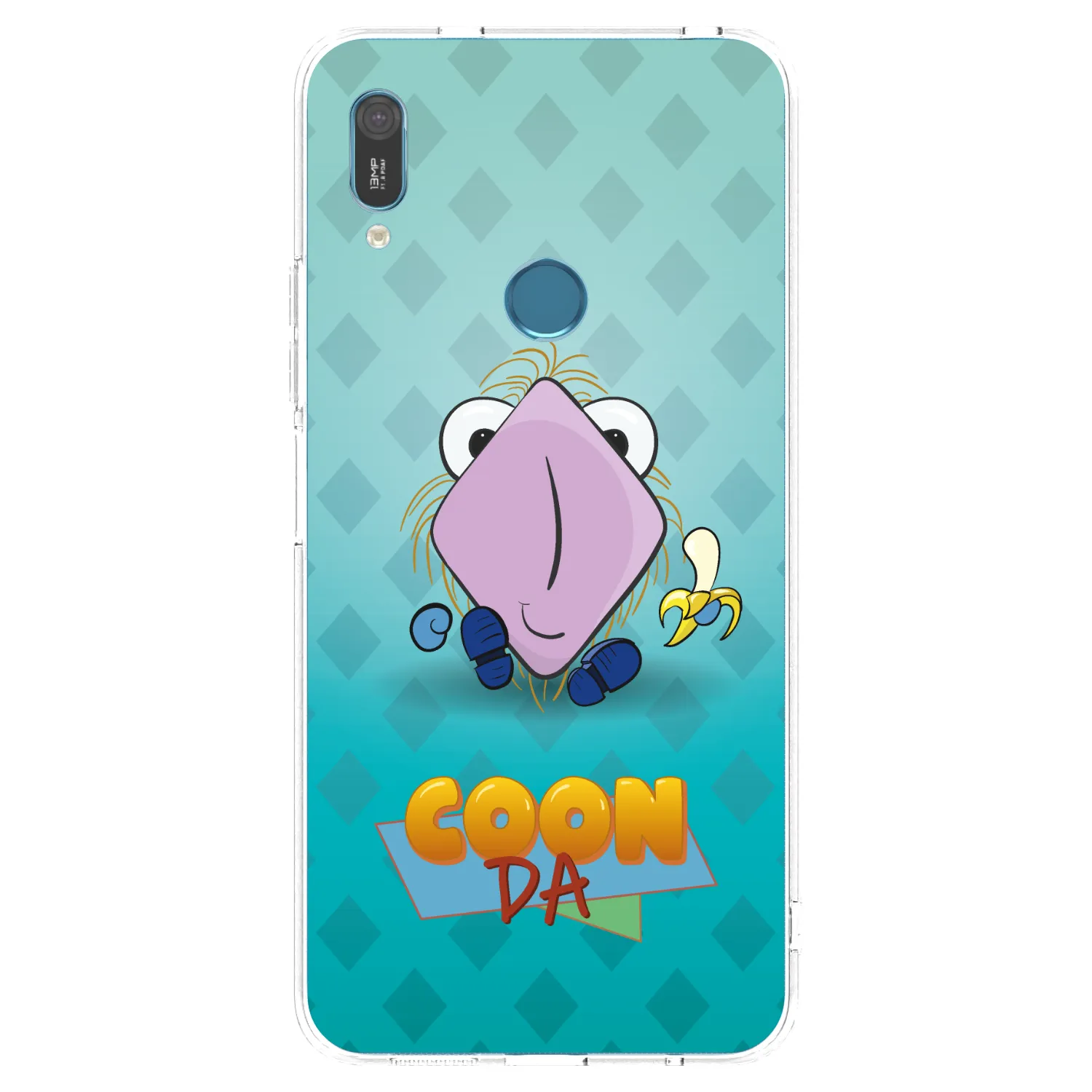 Picasee silikonový průhledný obal pro Huawei Y6 2019 - COONDA chlupatka světlá